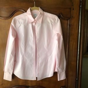 Pink Brooks Brothers never iron shirt